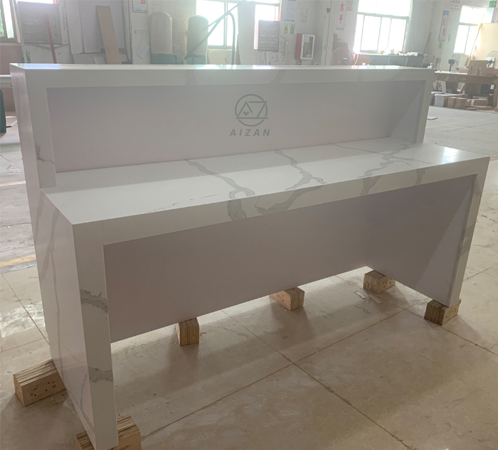 Artificial marble salon reception desk spa reception desk