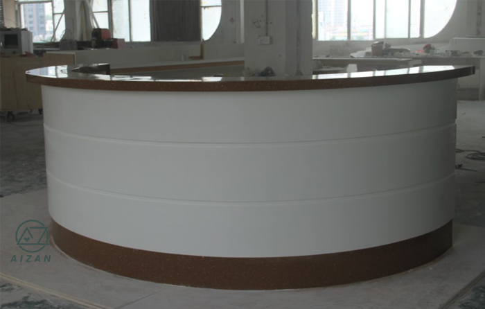 High quality semi-circle front desk counter for hospital