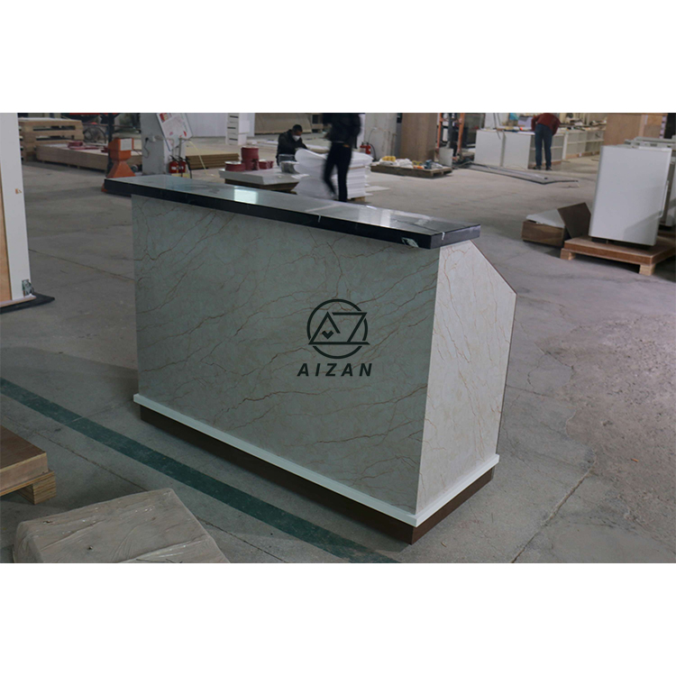 Artificial stone small modern bar counter custom design