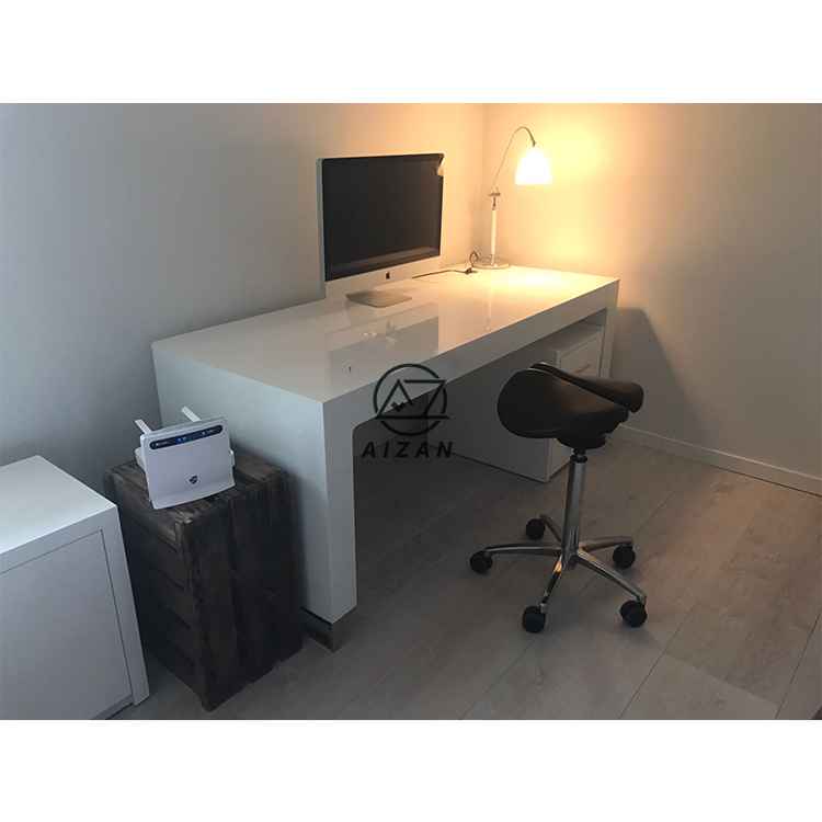U shape modern white office desk manager office table wholesale