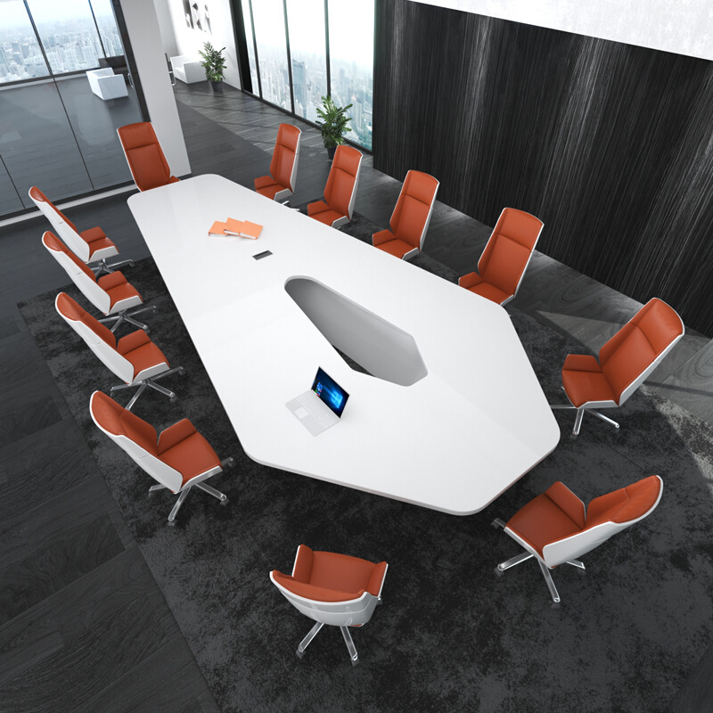 Special design conference table meeting desk modern white