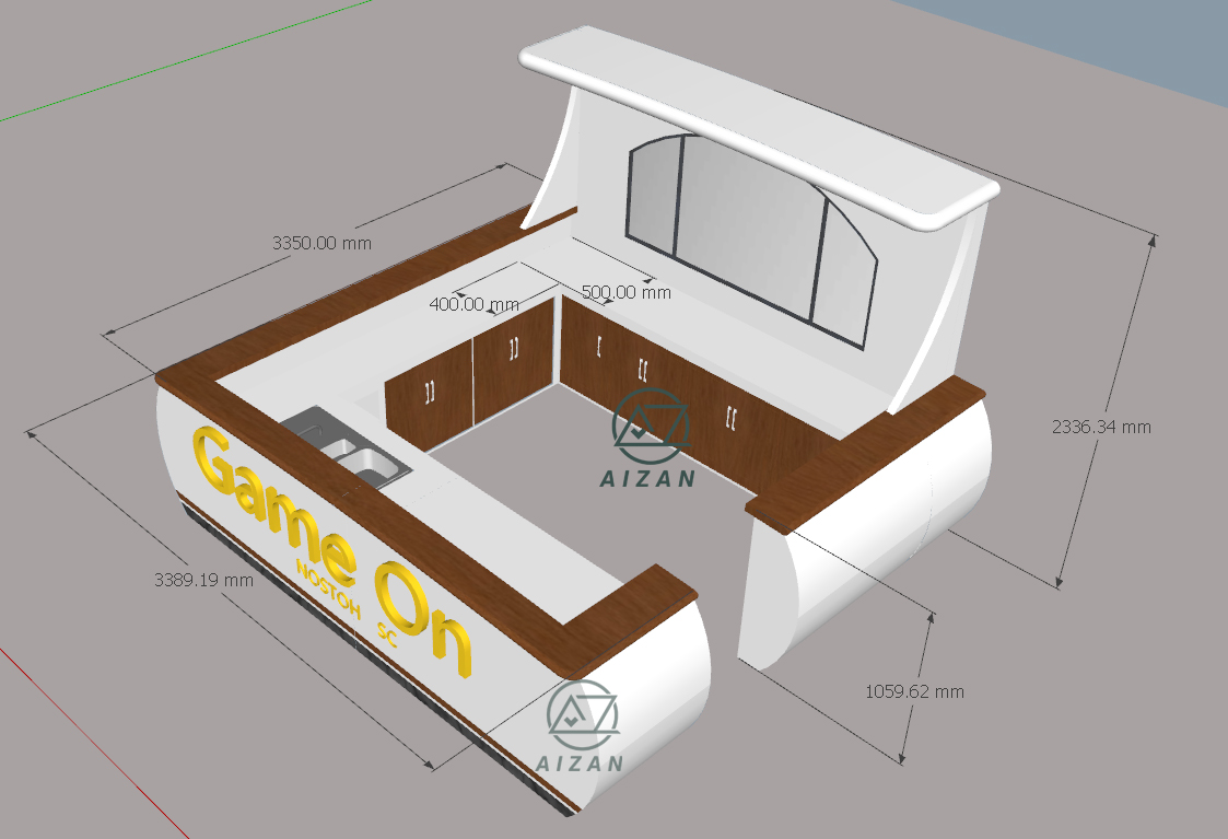 custom restaurant nightclub bar counter boat shaped bar counter design